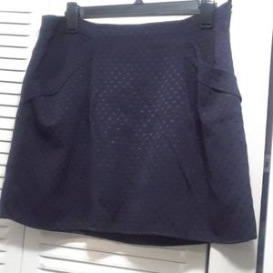 Navy Blue Mini Skirt Size L
